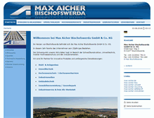 Tablet Screenshot of max-aicher-bischofswerda.de